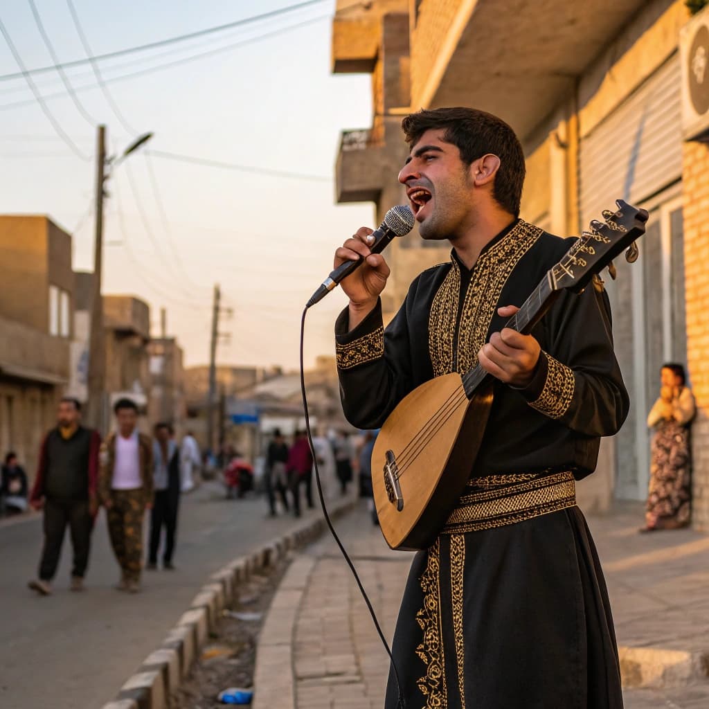 محسن حسامی خواننده کرمانجی در مشهد رضاشهر